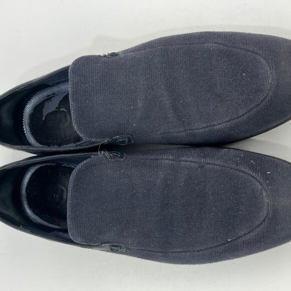 Emporio Armani Loafers Size 10 EU 43 Gray Almond Toe Block Heel Slip On - Picture 5 of 7